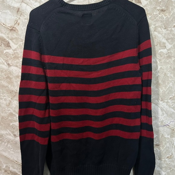 Gap Striped Knit Sweater Crew Neck Pullover Cotton Blend Casual Top‎ M - Picture 5 of 8